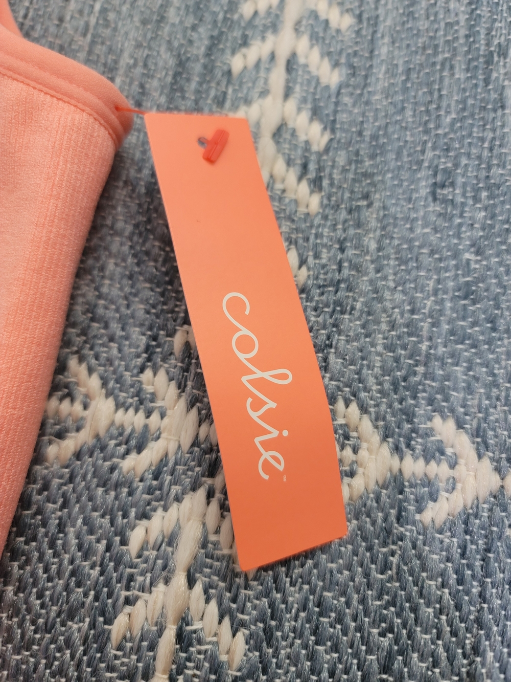 Colsie Peach Ribbed Cropped Tank - Picture 4 of 6